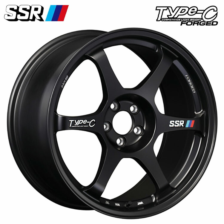 18インチ 5H114.3 9.5J 9.5J+22 5穴 タイプシーフォージド ホイール (1本/2本/4本) スプリントブラック SSR Type-C FORGED 送料無料 SSR