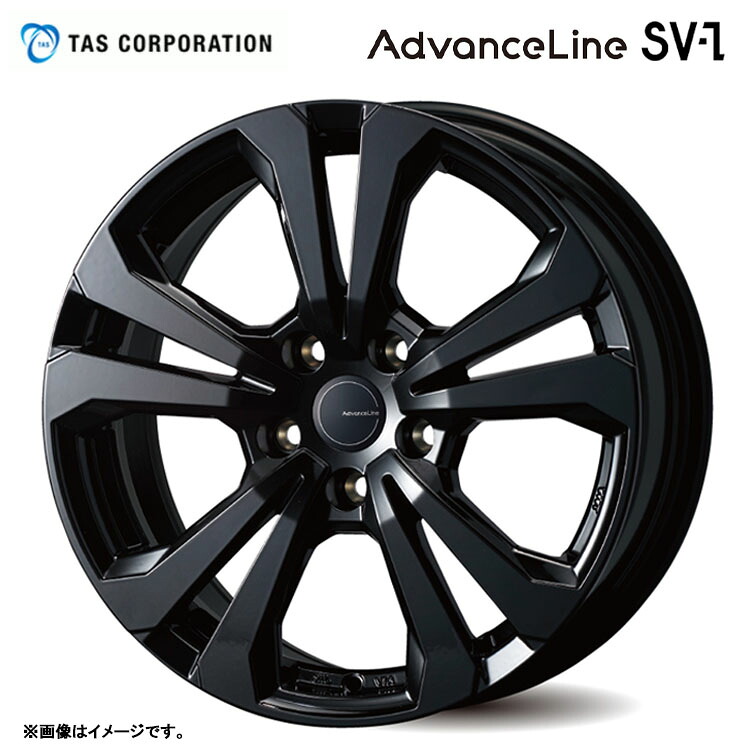 20インチ 5H120 8.5J 8.5J+45 5穴 アドバンスライン SV-1 ホイール (1本/2本/4本) ブラック TAS AdvanceLine SV-1 ティー・エー・エス|カーパーツ倉庫
