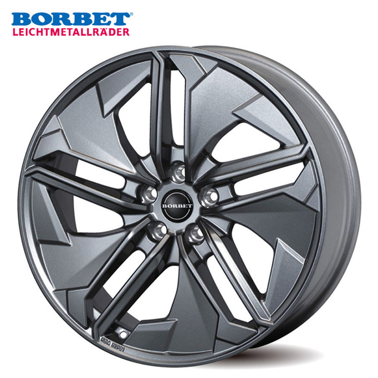 20インチ 5H112 9J 9J+35 5穴 ボルベット プレミアムTX ホイール (1本/2本/4本) メタルグレーグロッシー TAS BORBET PREMIUM TX ティー・エー・エス