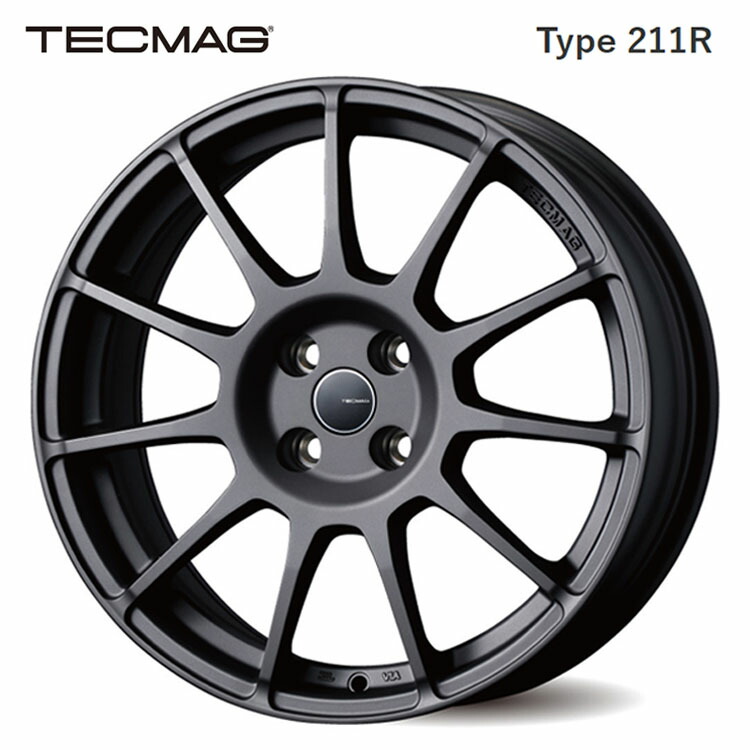 ,ty4様⑅/21 楽天市場】15インチ 4H98 6J 6J+38 4穴 テクマグ Type 211R ホイール