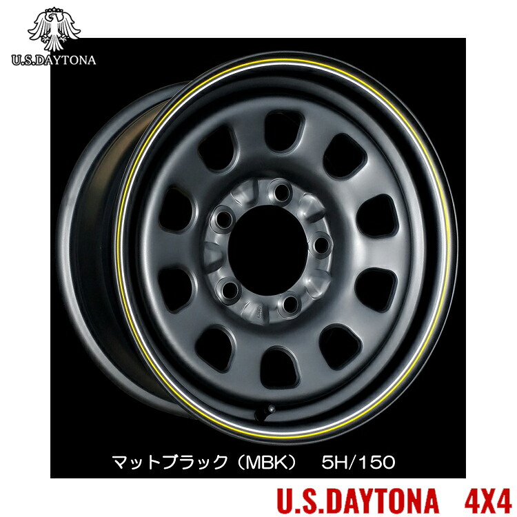 楽天市場】□ U.S.Daytona 4x4 □ ホイール4本セット16x8.0J OFF±0