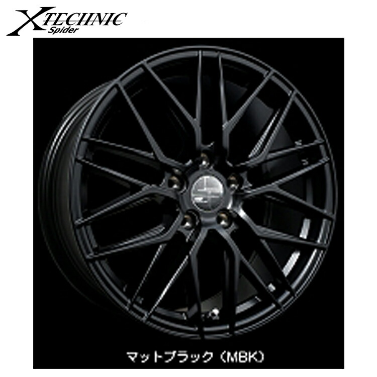 送料無料 トラストジャパン スパイダー 6.5J-16 40 5H-100 X-TECHNIC Spider 4 本