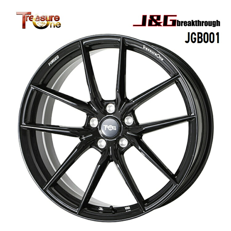 21インチ 5H120 9J 9J+25 5穴 J&Gブレイクスルー JGB001 ホイール (1本/2本/4本) ブラック TreasureOne J&G breakthrough JGB001 送料無料 トレジャーワン