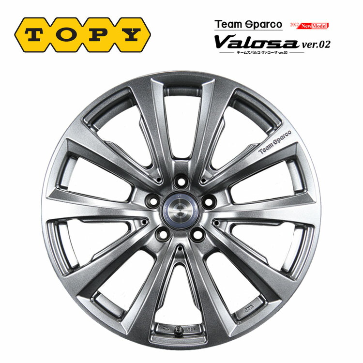 ボルボ用 チームスパルコ ヴァローザ 17インチ 2本② TEAM SPARCO Valosaver.02 チームスパルコ ヴァローザver.02