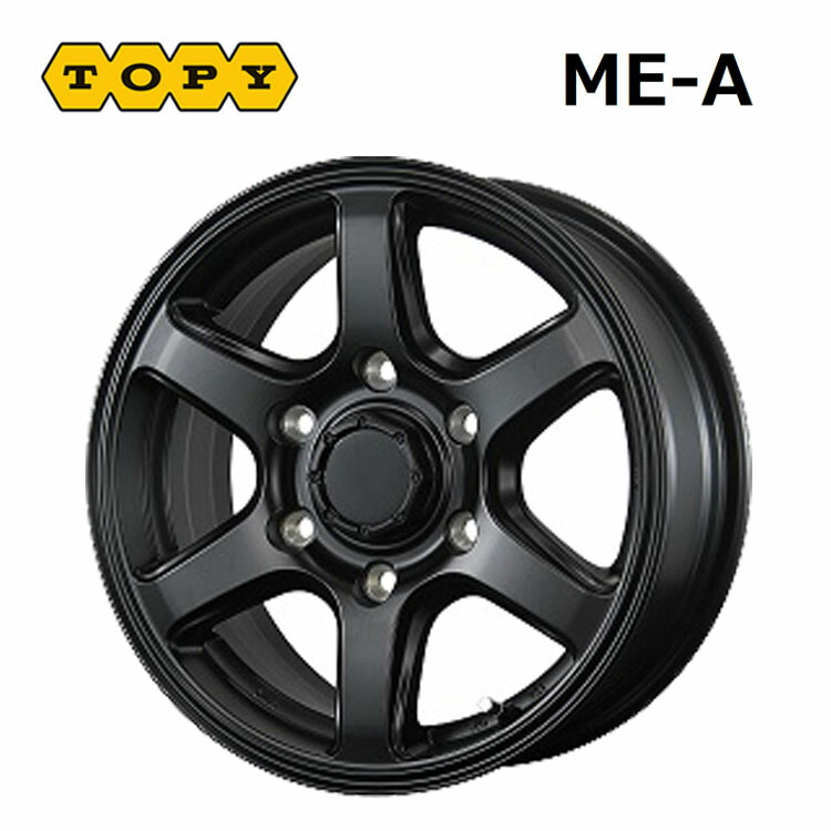 17インチ 6H139.7 7.5J 7.5J+25 6穴 ME-A ホイール (1本/2本/4本) マットブラック TOPY ME-A 送料無料 トピー｜カーパーツ倉庫