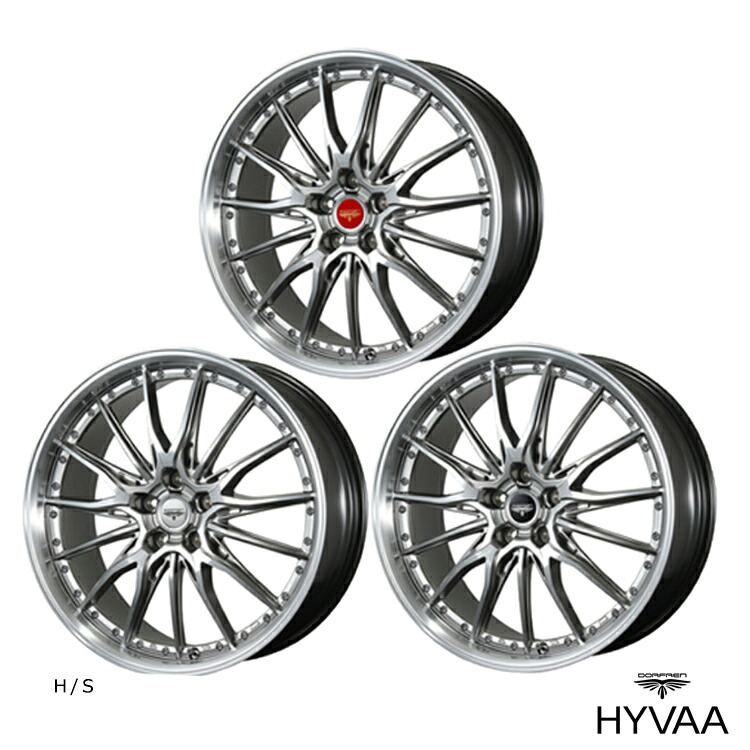 17インチ 5H114.3 7J 7J+55 5穴 ドルフレン ヒューヴァー ホイール (1本/2本/4本) H/S（ハイパーシルバー） TOPY DORFREN HYVAA 送料無料 トピー