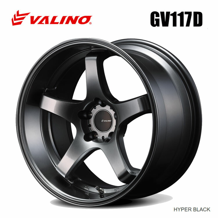 楽天市場】送料無料 ヴァリノ 9.5J-18 +38 5H-114.3 GV117D