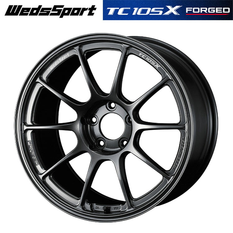 18インチ 5H114.3 10J 10J+35 5穴 ウェッズスポーツ TC105X フォージド ホイール (1本/2本/4本) EJ-TITAN weds WedsSport TC105X FORGED 送料無料 ウェッズ