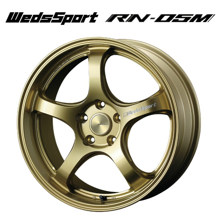 18インチ 5H114.3 7.5J 7.5J+45 5穴 ウェッズスポーツ RN-05M ホイール (1本/2本/4本) ゴールド weds WedsSport RN-05M 送料無料 ウェッズ
