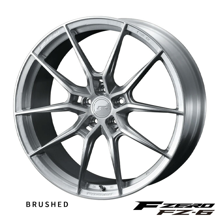 20インチ 5H108 8.5J 8.5J+50 5穴 エフゼロ エフゼットシックス ホイール (1本/2本/4本) ブラッシュド (BR) weds FZERO FZ6 送料無料 ウェッズ