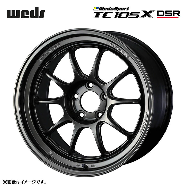18インチ 5H114.3 10J 10J+35 5穴 ウェッズスポーツ TC105X DSR ホイール (1本/2本/4本) EJ-TITAN weds WedsSport TC105X DSR 送料無料 ウェッズ