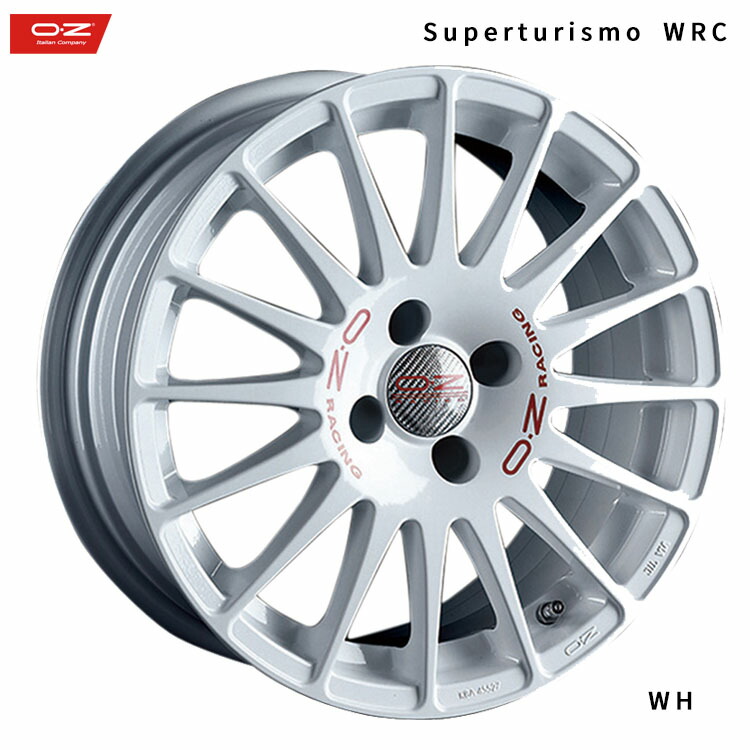 17インチ 4H100 7J 7J+35 4穴 スーパーツーリズモWRC ホイール (1本/2本/4本) WH(ホワイト) OZ Racing Superturismo WRC 送料無料 オーゼット レーシング