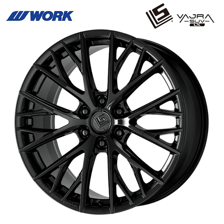 22インチ 6H139.7 10J 10J+55 6穴 エルエス バサラ SUV LX ホイール (1本/2本/4本) ブラック WORK LS VAJRA SUV LX 送料無料 ワーク