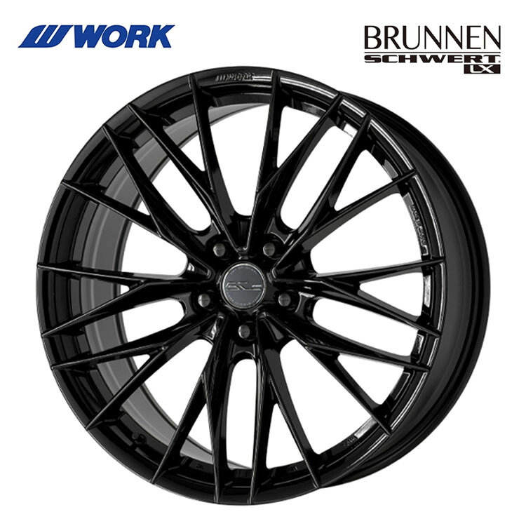 21インチ 5H114.3 8.5J 8.5J+35 5穴 シュヴァート ブルネン LX ホイール (1本/2本/4本) ブラック WORK SCHWERT BRUNNEN LX 送料無料 ワーク