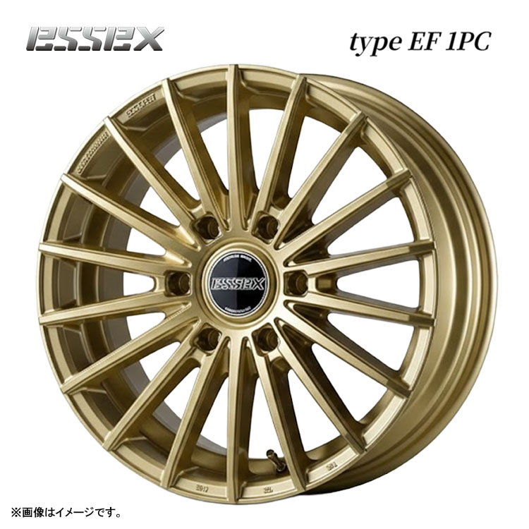 17インチ 6H139.7 6.5J 6.5J+48 6穴 タイプ EF 1PC ホイール (1本/2本/4本) ゴールド ESSEX type EF 1PC 送料無料 ワーク