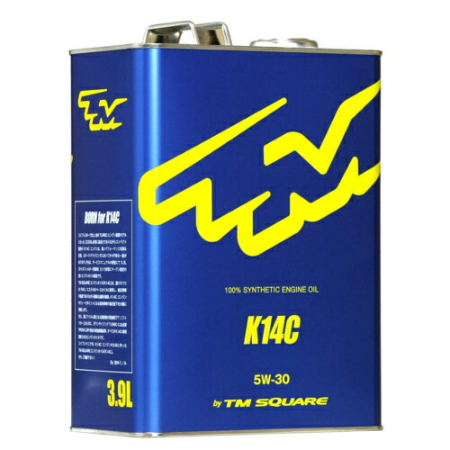 TM-SQUARE(TMスクエア） K14C エンジンオイル 100％化学合成油 5W30 3.9L スイフトスポーツ ZC33S専用エンジンオイル 品番：TMOL-V03901