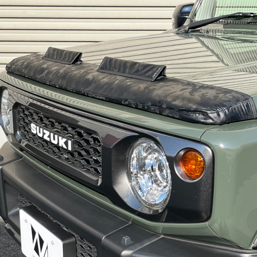 即納スズキ ジムニーJB64 JB74シエラ ノーズブラ フェイクレザー黒