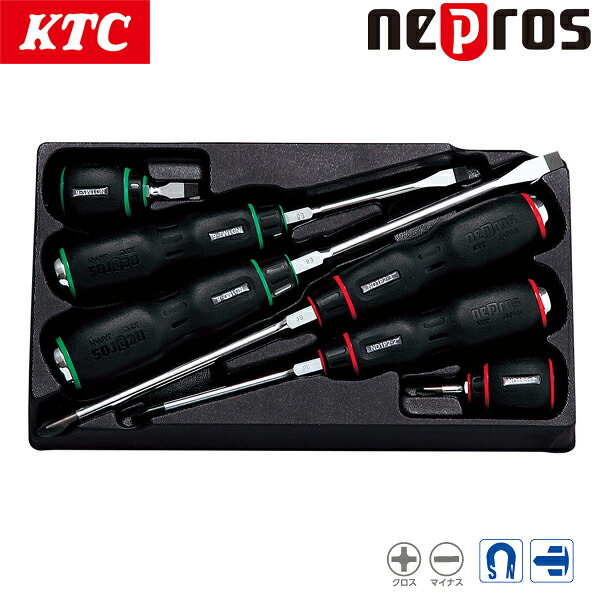 KTC ネプロス 樹脂柄ドライバ混合セット 6本組 NTD106 21,868円