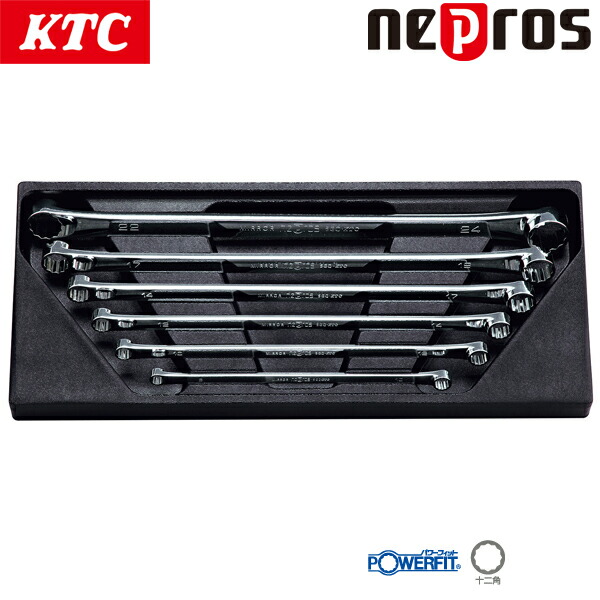 KTC ネプロス 超ロング引っ切り無いめがね鍵仕掛ける 6本組 NTM11L06