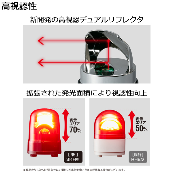 ◇高品質 □パトライト モータレス回転灯 Φ80 M1 端子台 B SF08M1KTNB