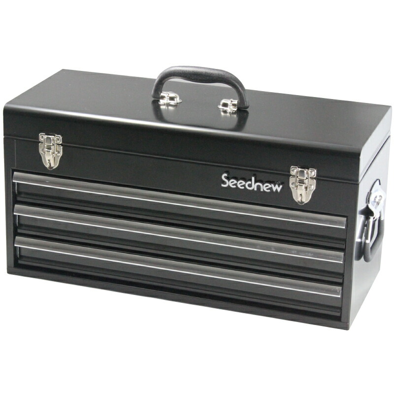 Seednew シーズニュー ベアリング式 3段引出し ツールケース 黒 S-A303BL 送料無料｜CARPARTS TRIADIC