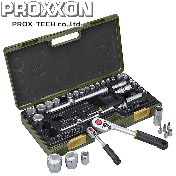PROX-TECH プロクステック マルチソケットレンチセット in 1/2 足し加える 1/4 65点仕掛ける No.82294 貨物輸送無料
