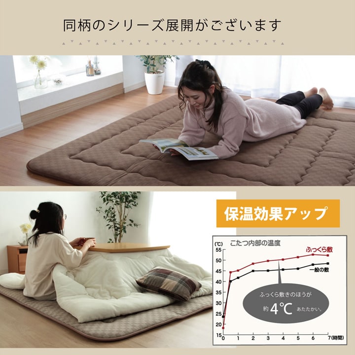 ギフト 家具真こたつ布団 敷布団セット 〔萌黄 グリーン 無地調 215×295cm〕 綿100％ 日本製 ドライクリーニング対応  〔リビング〕〔代引不可〕
