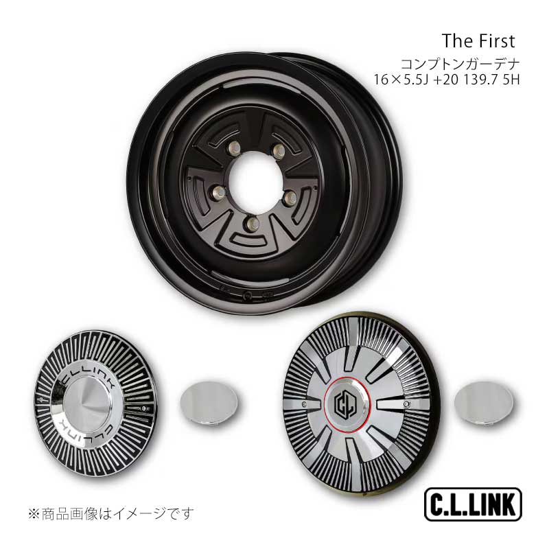C.L.LINK シーエルリンク The First コンプトンガーデナ 16&times;5.5J +20 139.7 5H マットブラック TF165513975CTGDMB｜CAR PLUS