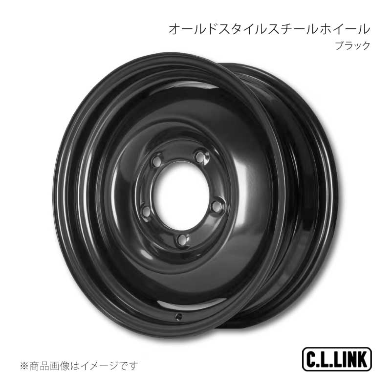 C.L.LINK シーエルリンク CL20 オールドスタイルスチールホイール 16×5.5J +20 139.7 5H ブラック ジムニー CL20Wheels 1655MB