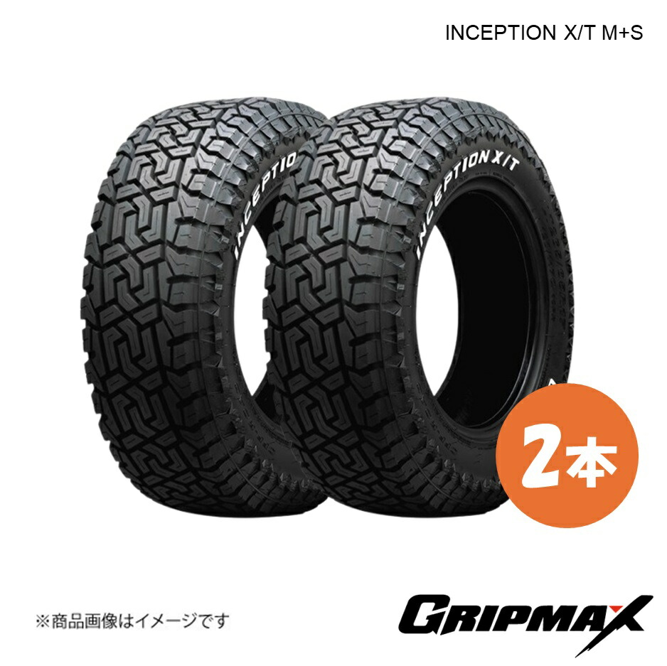 GRIPMAX/グリップマックス INCEPTION X/T M+S タイヤ 2本 LT265/50R20 115/112Q RWL レイズドホワイトレター 6972435764007