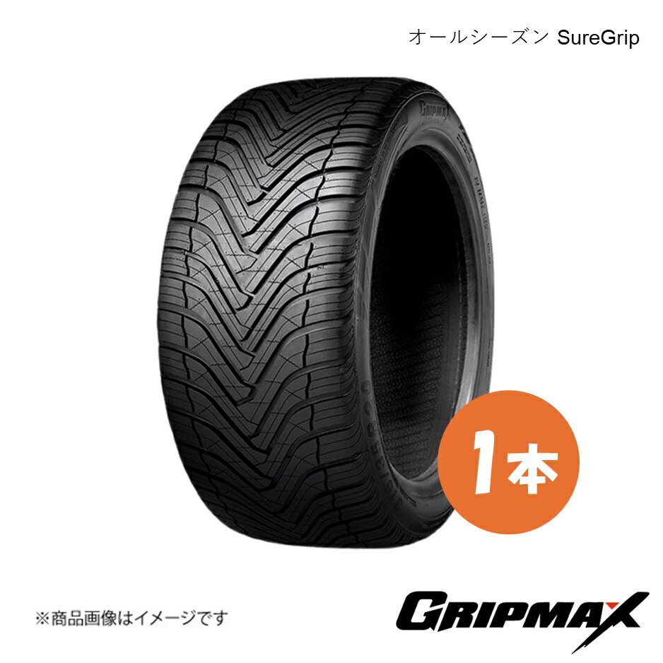 GRIPMAX/グリップマックス SureGrip オールシーズンタイヤ 1本 225/45R19 96W XL BSW ブラックサイドウォール 6969999054767