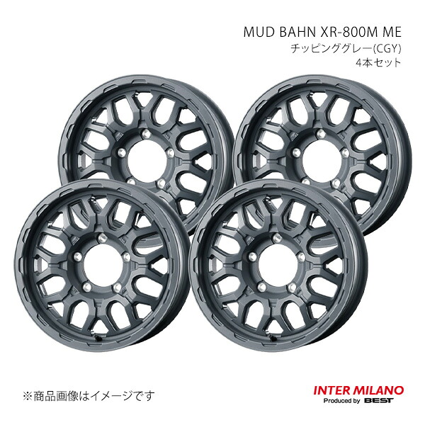 INTER MILANO インターミラノ MUD BAHN XR-800M ME ホイール 4本セット【16×5.5J 5-139.7 INSET20 チッピンググレー】 42,028円