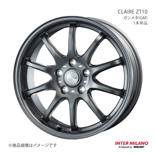 INTER MILANO インターミラノ CLAIRE ZT10 ホイール 1本単品 ヴェルファイア 40系 2023/6～【17×6.5J 5-120 INSET40 シルバー 平座】