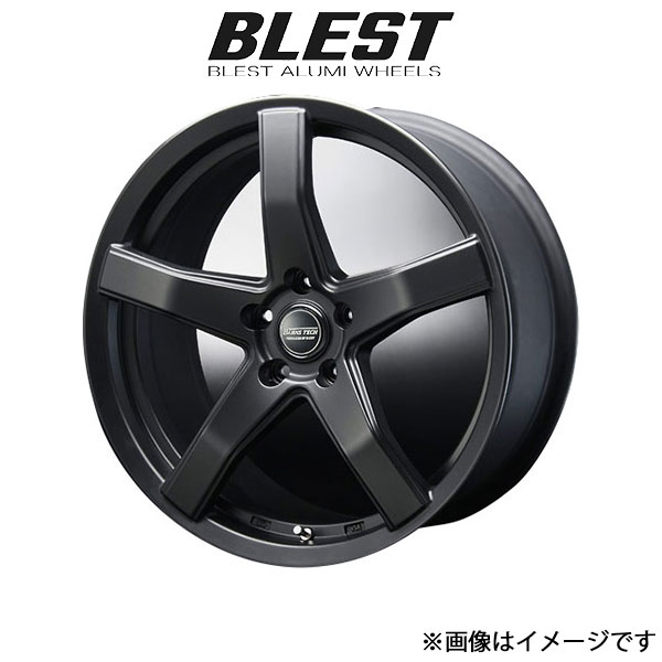 ブレスト バーンズテック V-05 アルミホイール 1本 ウィッシュ 10系(18×7J 5-100 INSET50 セミグロスブラック)BLEST Bahns Tech V-05