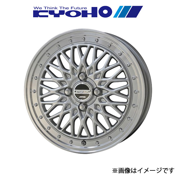 共豊 シュタイナー FTX アルミホイール 4本 ライズ A200A/A210A(17×6.5J 4-100 INSET45 サテンシルバー)KYOHO STEINER FTX