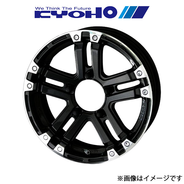 共豊 PPX SJ-X5 アルミホイール 4本 ジムニー JB64W(16×5.5J 5-139.7 INSET22 グロスブラックエンドポリッシュ)KYOHO|CAR PLUS