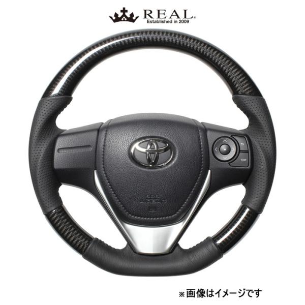 レアル ステアリング オリジナルシリーズ(ブラックカーボン)アイシス 10系 E160-BKC-BK REAL