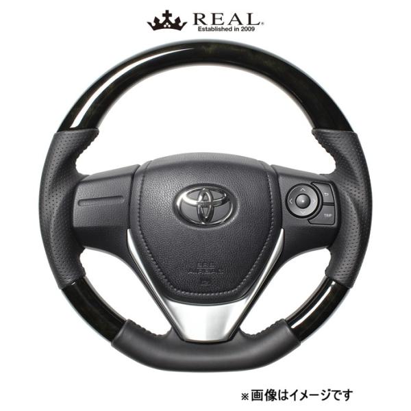 レアル ステアリング オリジナルシリーズ(ブラックウッド)カローラ アクシオ 160系 E160-BKW-BK REAL|CAR PLUS