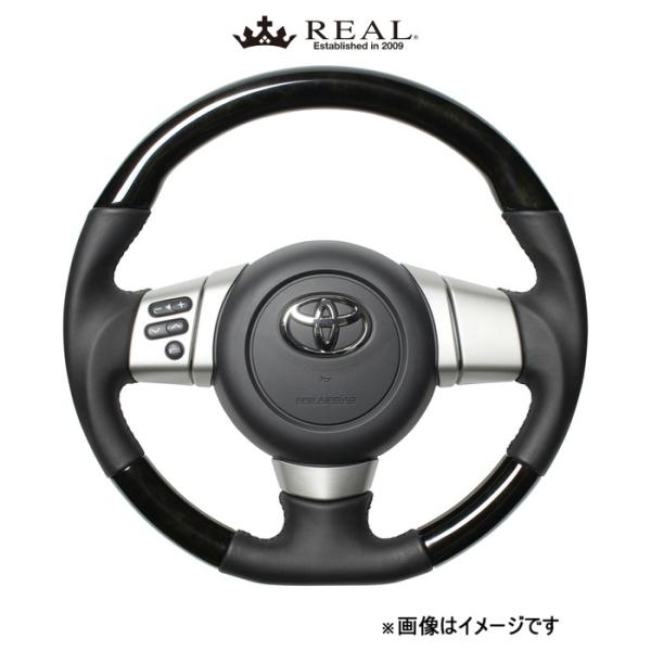 レアル ステアリング オリジナルシリーズ(ブラックウッド)FJクルーザー GSJ15W FJ-BKW-BK REAL