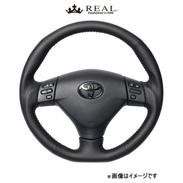 レアル ステアリング オリジナルシリーズ(オールレザー)ハリアー 30系 FJH-LPB-BK REAL