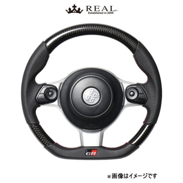 レアル ステアリング オリジナルシリーズ エンブレムタイプ(ブラックカーボン)ハリアー 60系 GRM-BKC-RD REAL｜CAR PLUS 41,620円