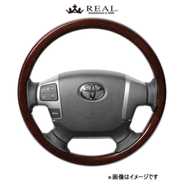 レアル ステアリング オリジナルシリーズ オールウッド(ダークブラウンウッド)ランドクルーザー 70系 J200-BRW-BK REAL