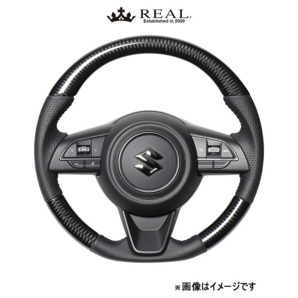 レアル ステアリング オリジナルシリーズ(ブラックカーボン)ジムニー JB64W SZB-BKC-BK REAL