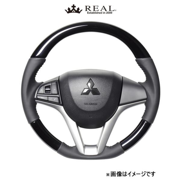 レアル ステアリング オリジナルシリーズ(ピアノブラック)ワゴンR スティングレー MH55S/MH95S SZC-PBW-BK REAL