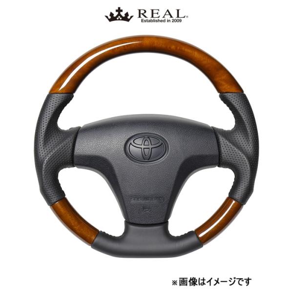 レアル ステアリング オリジナルシリーズ(42ブラウンウッド)ピクシス トラック S500U TYB-42BRW-BK REAL 27,626円