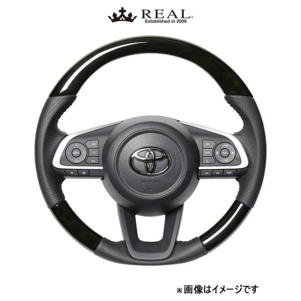 レアル ステアリング オリジナルシリーズ(ブラックウッド)ルーミー 900系 TYD-BKW-BK REAL｜CAR PLUS