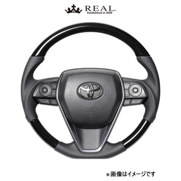 レアル ステアリング プレミアムシリーズ(38Bブラックウッド)ハリアー 80系 TYFP-38BBKW REAL