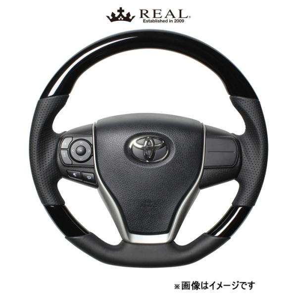 レアル ステアリング プレミアムシリーズ(ピアノブラック)プレミオ 260系 U60-PBW-BK REAL｜CAR PLUS 36,953円