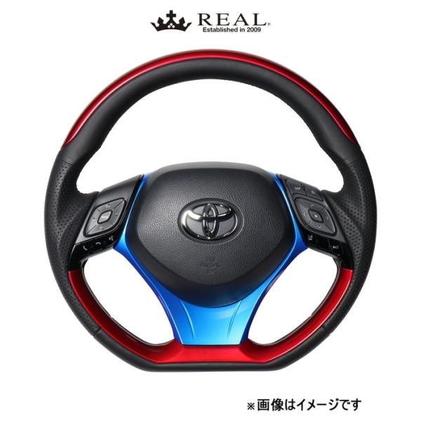 レアル ステアリング オリジナルシリーズ プレートタイプ+アンダーパッド(パールレッド＆パールレッド)C-HR 10系/50系 X10N-RDP-RDP-BLP