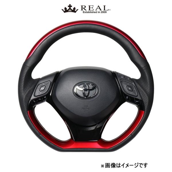 レアル ステアリング オリジナルシリーズ プレートタイプ+アンダーパッド(パールレッド＆パールレッド)C-HR 10系/50系 X10N-RDP-RDP-PBP